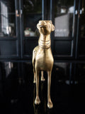 Vintage Bronze Greyhound Dog Doorstop Large Figurine Statue Sculpture