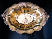 Vintage Large Brass Art Nouveau Bowl Lion Footed