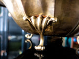 Vintage Large Brass Art Nouveau Bowl Lion Footed
