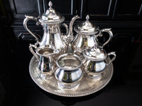 Vintage Silver Plate Tea Set Coffee Service Set Kenwood By Gorham Great Condition