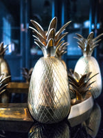 Brass Pineapple Candle Holders Centerpiece 12 Piece Hollywood Regency