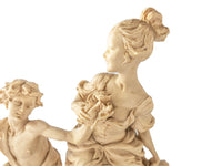 Renaissance Style Sculpture Statue Woman With Boy and Lamb Art and Collectibles