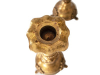Vintage Castilian Brass Candle Holders Numbered Signed Chinoiserie Style Candles And Candelabra