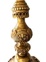 Vintage Castilian Brass Candle Holders Numbered Signed Chinoiserie Style Candles And Candelabra