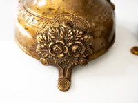 Vintage Castilian Brass Candle Holders Numbered Signed Chinoiserie Style Candles And Candelabra