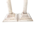 Corinth Style Silver Plate Candle Holders Columns Candles And Candelabra