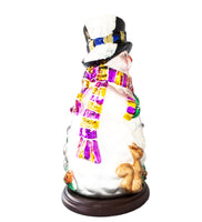 Thomas Pacconi Classics Blown Glass Snowman Christmas Statue 14" Tall
