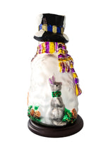 Thomas Pacconi Classics Blown Glass Snowman Christmas Statue 14" Tall