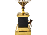 Vintage Black Brass And Crystal Table Lamp Westwood Industries Lighting