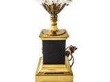 Vintage Black Brass And Crystal Table Lamp Westwood Industries Lighting