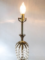 Vintage Black Brass And Crystal Table Lamp Westwood Industries Lighting