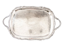 Vintage Silver Plate Serving Tray Kings Court By W&S Blackinton Trays