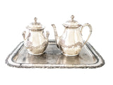 Antique Silver Plate Creamer Sugar Bowl And Tray Pairpoint Mfg Co 1893 Tea and Coffee Sets