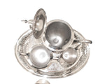 Vintage Pairpoint Silver Plate Tea Set With Tray Art Deco Tea and Coffee Sets
