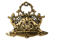 Vintage Ornate Brass Letter Holder