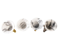 Vintage Stirrup Cups Hunt Cups Set Of Four Marble and Metal Barware