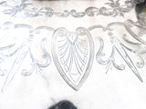 Antique Silver Plate Serving Tray Portrait Medallion Faces Greek Revival Large Trays