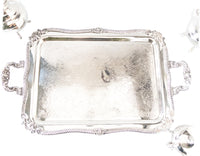 Vintage Silver Plate Tea Set With Tray Coffee Service Set Goldfeder Silver Co Tea and Coffee Sets
