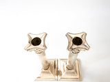 Corinth Style Silver Plate Candle Holders Columns Candles And Candelabra