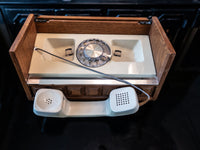 Vintage Rotary Phone Inside Wood Box Works!