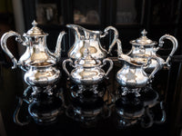 Vintage Silver Plate Tea Set 6 Piece Reed Barton Regent 5600 Tea and Coffee Sets