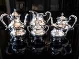 Vintage Silver Plate Tea Set 6 Piece Reed Barton Regent 5600 Tea and Coffee Sets