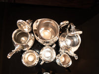 Vintage Silver Plate Tea Set 6 Piece Reed Barton Regent 5600 Tea and Coffee Sets