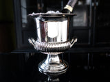 Vintage Silver Plate Trophy Style Champagne Chiller Ice Bucket Barware