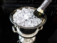 Vintage Silver Plate Trophy Style Champagne Chiller Ice Bucket IOB Barware