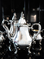 Vintage Silver Plate Coffee Tea Service Set La Reine By Wallace Tea and Coffee Sets