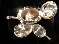 Antique Silver Plate Tea Set Hand Chased Barbour Silver Tea and Coffee Sets