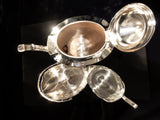Antique Silver Plate Tea Set Hand Chased Barbour Silver Tea and Coffee Sets
