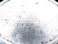 Vintage Silver Soldered Hotel Restaurant Sugar Bowl And Bowl Reed & Barton And Grand Silver Co Hotel Military RR Silver