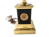 Vintage Black Brass And Crystal Table Lamp Westwood Industries Lighting