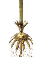 Vintage Black Brass And Crystal Table Lamp Westwood Industries Lighting