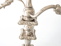 Vintage Silver Plate Candelabra Candle Holder 18" Tall Candles And Candelabra