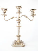 Vintage Silver Plate Candelabra Candle Holder 18" Tall Candles And Candelabra