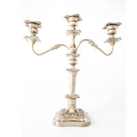 Vintage Silver Plate Candelabra Candle Holder 18" Tall Candles And Candelabra