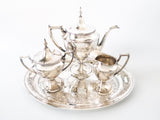 Vintage Pairpoint Silver Plate Tea Set With Tray Art Deco Tea and Coffee Sets