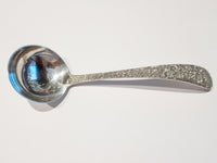 Sterling Repousse Gravy Ladle 7" S Kirk & Son Sterling 1828 Silver And Silverplate