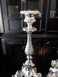 Vintage Castilian Silverplate Candle Holders Numbered Signed Candles And Candelabra