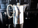 Antique Blackpool England Hotel Silver Soldered Teapot Hartford Hotel Warwick Hotel Hotel Military RR Silver