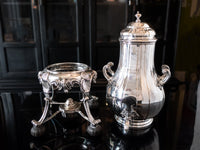 Vintage Silver Plate Samovar Coffee Urn With Burner Trophy University Club Tea and Coffee Sets