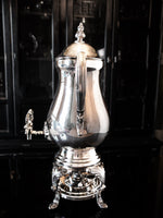 Vintage Silver Plate Samovar Coffee Urn With Burner Towle Tea and Coffee Sets