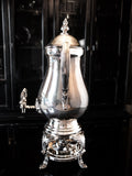 Vintage Silver Plate Samovar Coffee Urn With Burner Towle Tea and Coffee Sets