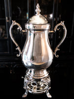 Vintage Silver Plate Samovar Coffee Urn With Burner Towle Tea and Coffee Sets