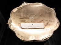Vintage XL Castilian Silver Serving Tray With Handles And Feet Trays