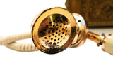 Vintage Rotary Phone Cream And Gold Victorian Style Princess Phone Western Electric