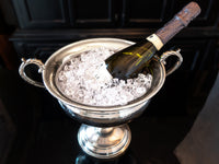 Vintage Hammered Silver Tone Urn Trophy Loving Cup Champagne Chiller Mantel Decor Barware