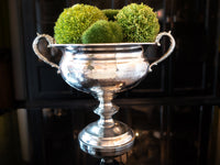 Vintage Hammered Silver Tone Urn Trophy Loving Cup Champagne Chiller Mantel Decor Barware